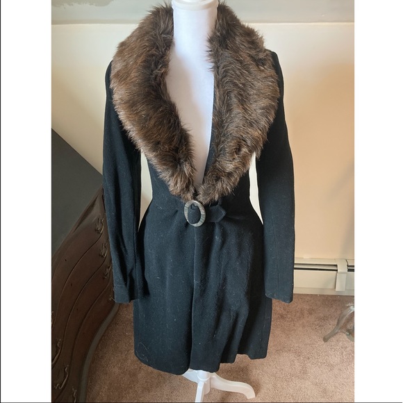 Sin by Morgan Cooper Jackets & Blazers - Vintage Sin by Morgan Cooper fur/wool coat
